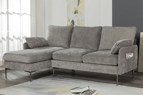 99970GY 2pc Reversible Love Seat & Chaise, 3 Colours