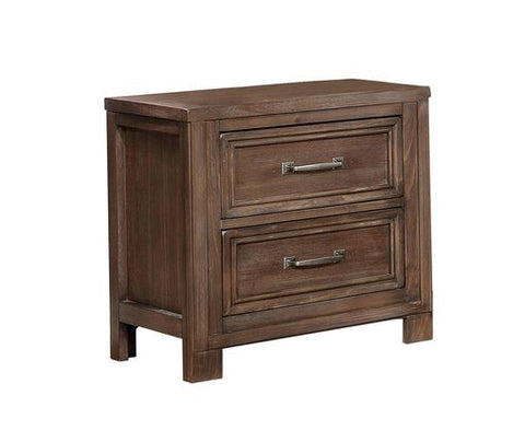 1700 - Dark Oak Nightstand with USB Ports