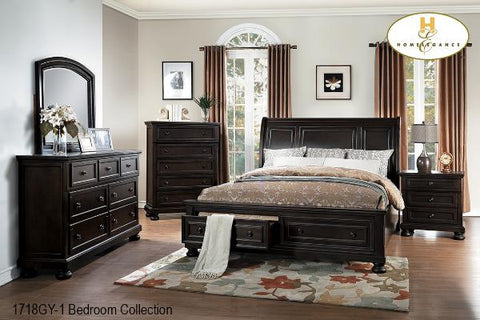 1718GY Grey Queen / King Bedroom Suite