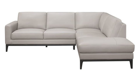 9557GY SC 2-Piece Sectional with Right Chaise - Mike the Mattress Guy