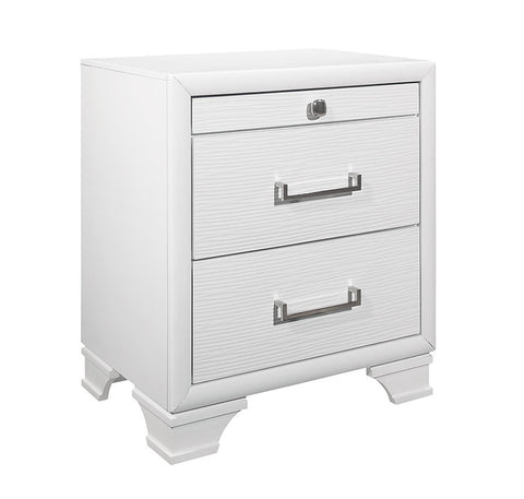 Jordyn Nightstand (Grey and White)