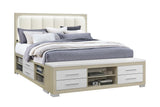 Emma (Black-Grey and Natural White) Bedroom Set
