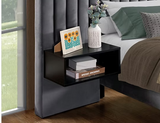 IF-5560 Velvet Fabric Platform Bed
