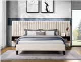IF-5560 Velvet Fabric Platform Bed