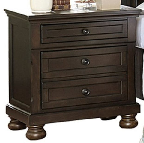 1718GY-4 Night Stand with Hidden Drawer - Mike the Mattress Guy