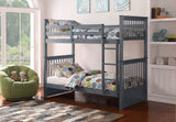 B-121 SINGLE OVER SINGLE BUNK BEDS  (Available In 4 Colours)