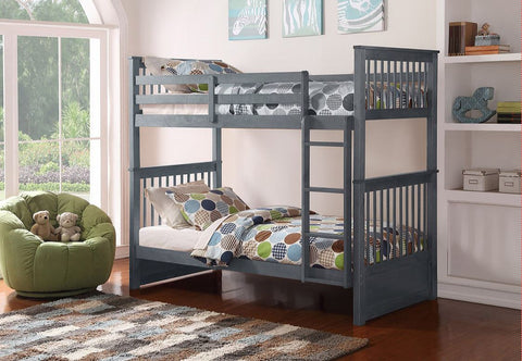 B-121 SINGLE OVER SINGLE BUNK BEDS (Available In Colours) – Mike