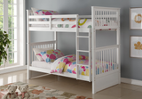 B-121 SINGLE OVER SINGLE BUNK BEDS  (Available In 4 Colours)