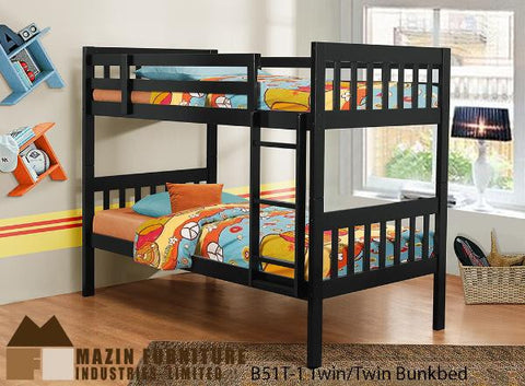 B-51T-1 Single Over Single Bunk Bed - Mike the Mattress Guy