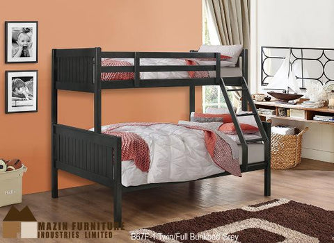 B-67F Single Over Double Bunk Bed - Mike the Mattress Guy