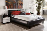 IF-193 Grey, White & Black Platform Bed
