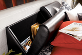 IF-193 Grey, White & Black Platform Bed