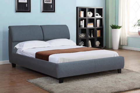 IF-193 Grey, White & Black Platform Bed