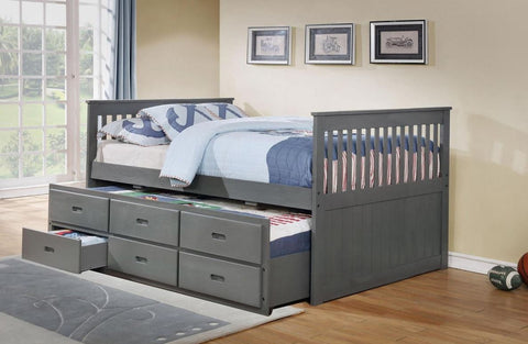 IF-314 Solid Wood Mates Bed - 3 colours