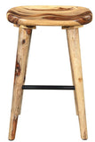 Tahoe 26" Stool in Natural or Walnut - Mike the Mattress Guy